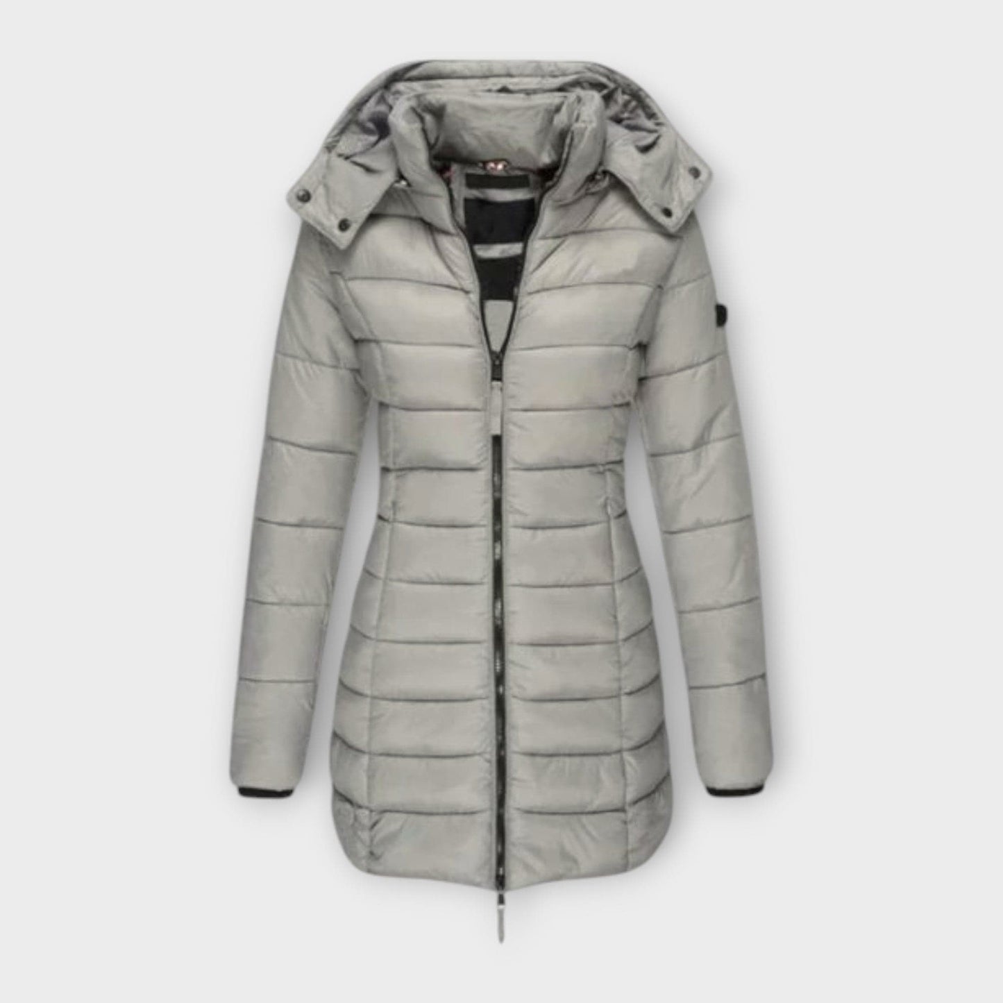 Luxeraum.de Grau / S Wintermantel Damen – Eleganter, isolierender und warmer Mantel