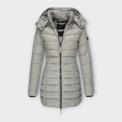 Luxeraum.de Grau / S Wintermantel Damen – Eleganter, isolierender und warmer Mantel