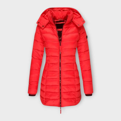Luxeraum.de Rot / S Wintermantel Damen – Eleganter, isolierender und warmer Mantel