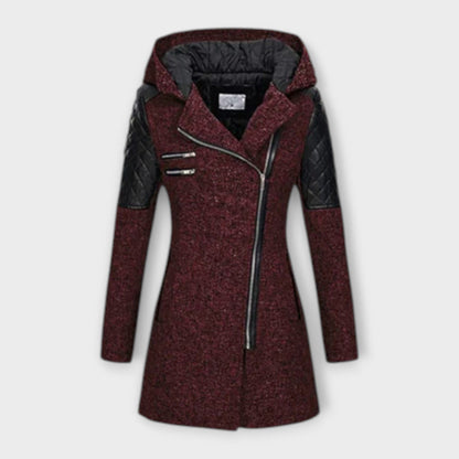 Luxeraum.de Rot / S Wintermantel Damen warm – Eleganter, hochwertiger Damen Mantel