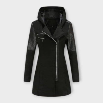 Luxeraum.de Schwarz / S Wintermantel Damen warm – Eleganter, hochwertiger Damen Mantel