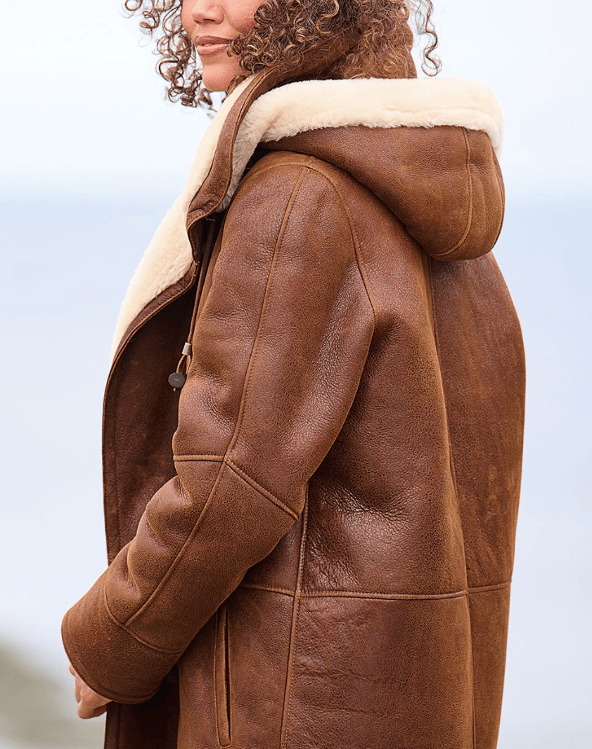 Luxeraum.de Parkas Wintermantel Vintage – Wärmende Fleece-Fütterung – Kapuze & Taschen – Damen