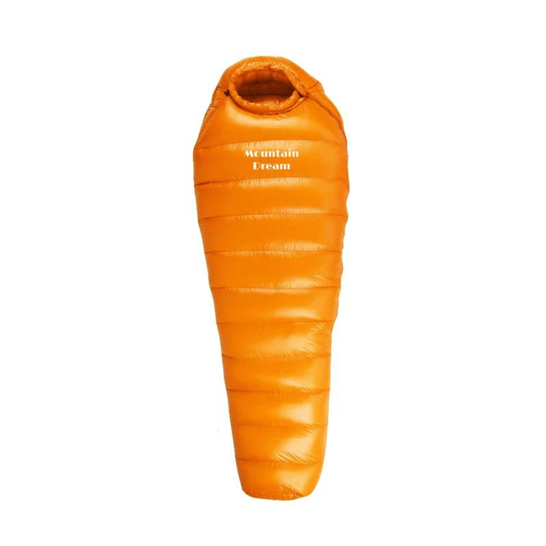Luxeraum.de Sleeping Bags Orange / 400g Winterschlafsack – Daunenfüllung – Koppelbares Design – Unisex