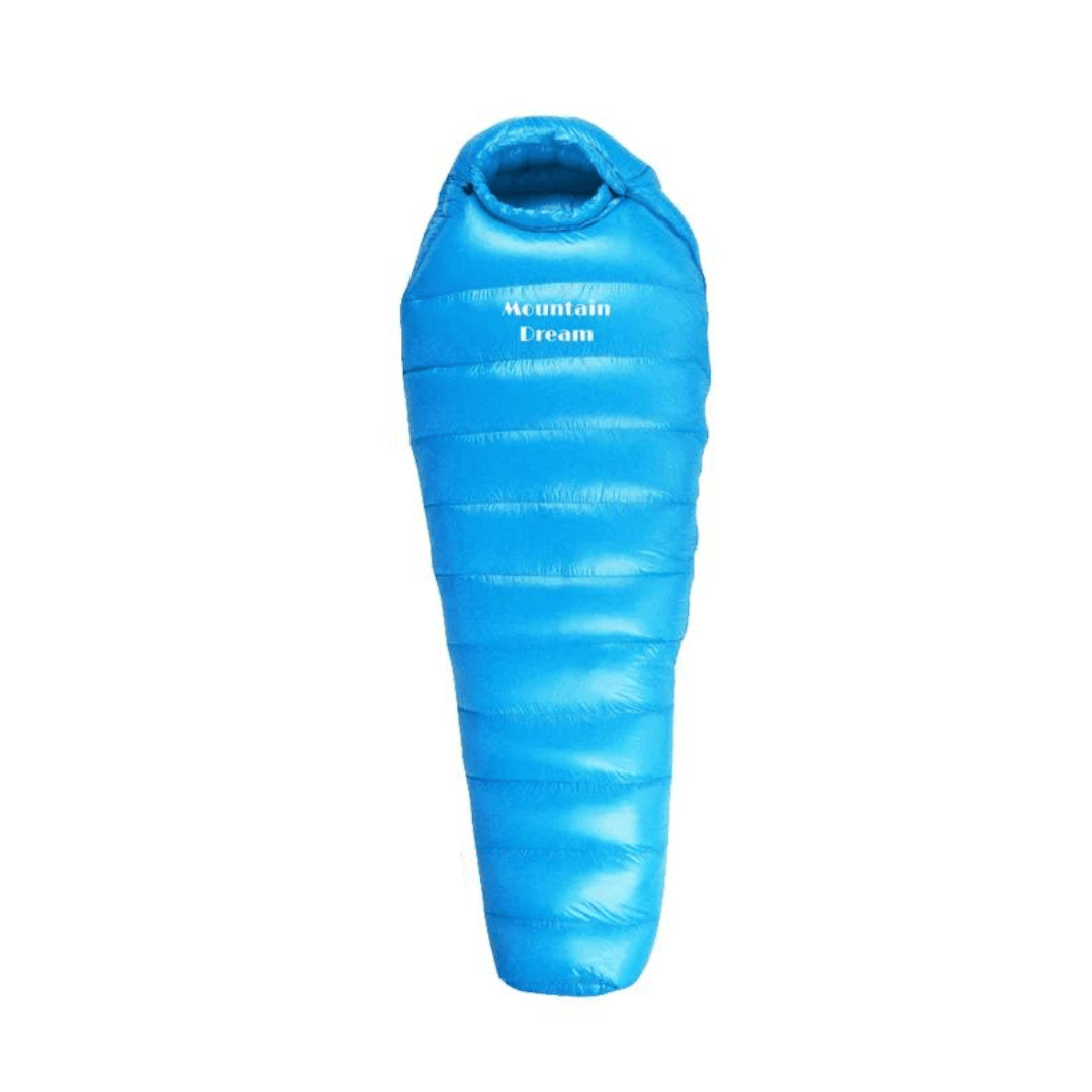 Luxeraum.de Sleeping Bags Himmelblau / 400g Winterschlafsack – Daunenfüllung – Koppelbares Design – Unisex